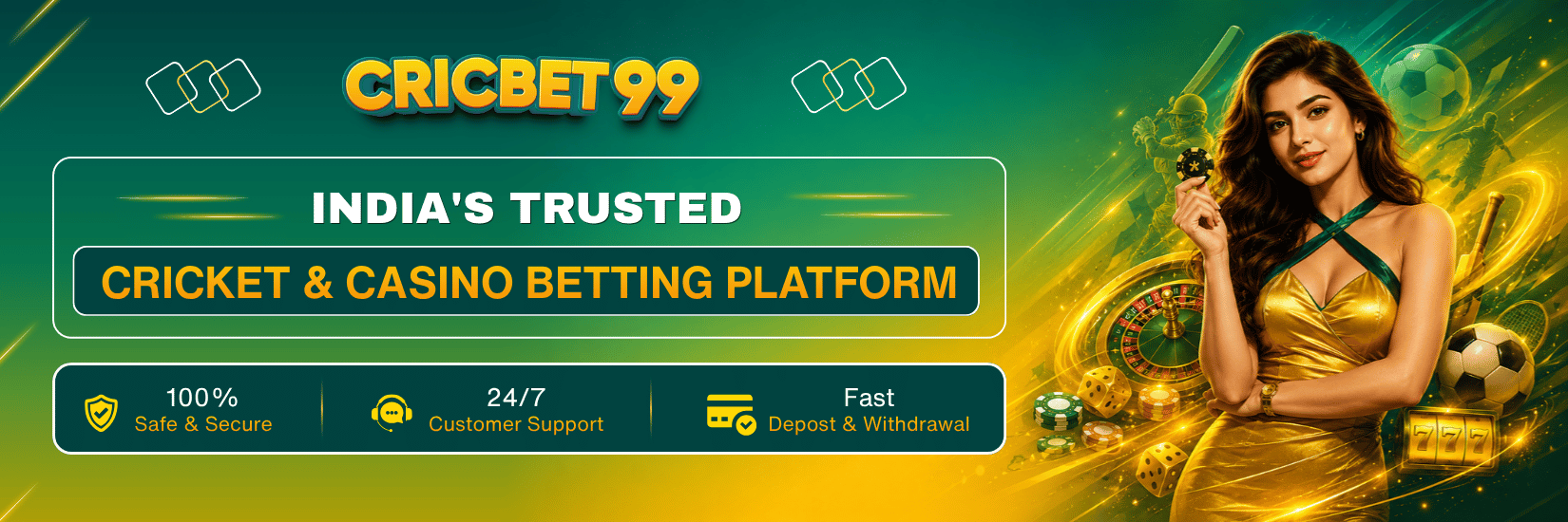 Cricbet99 - India's Trusted Cricket & Casino Betting Platform