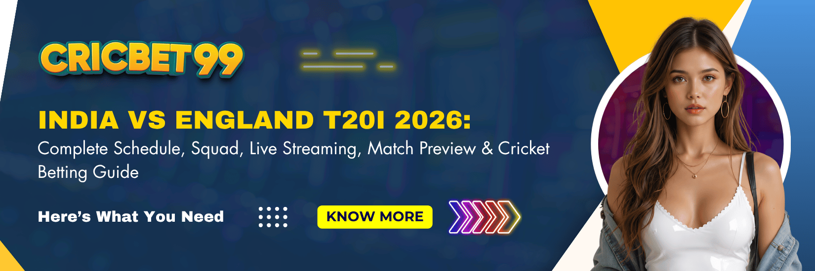 India vs England T20I 2026 Complete Schedule, Squad, Live Streaming, Match Preview & Cricket Betting Guide