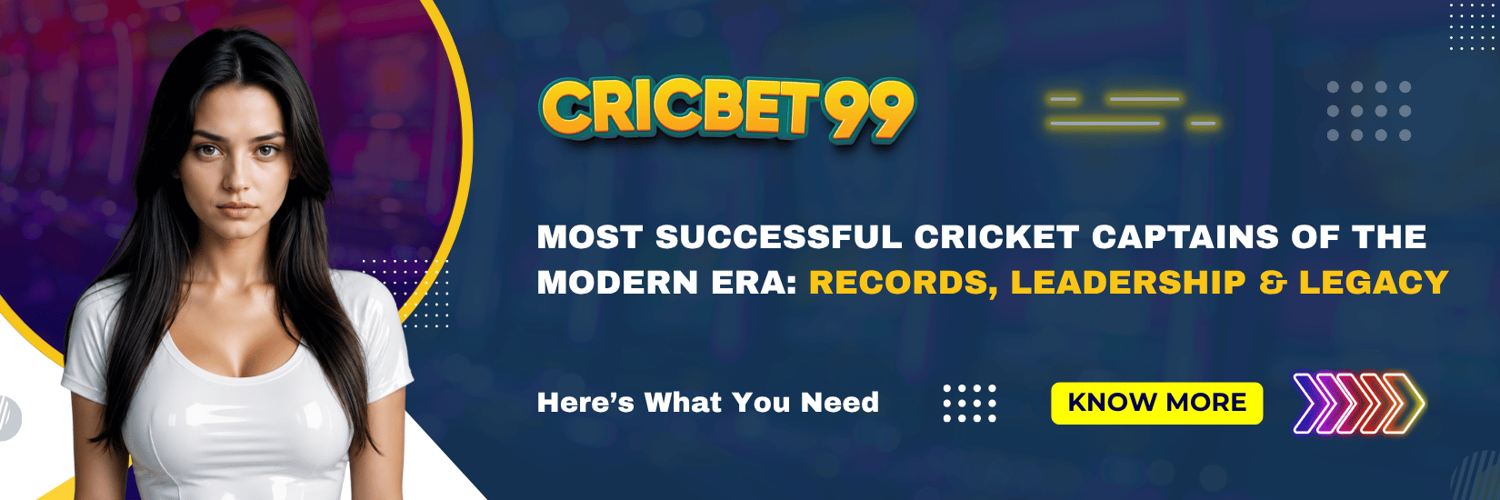 Most Successful Cricket Captains of the Modern Era Records, Leadership & Legacy