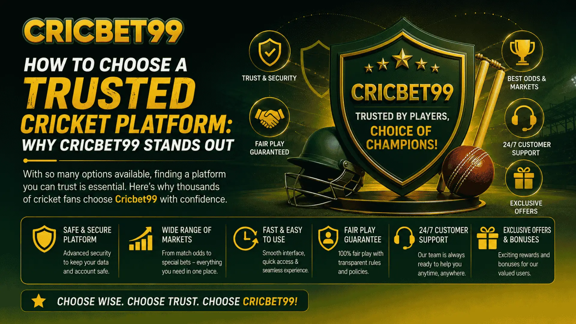 How to Choose a Trusted Cricket Platform Why Cricbet99 Stands Out